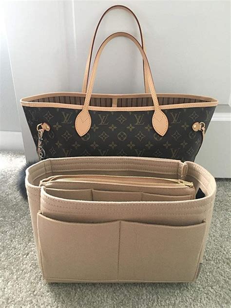 bag organizer with zipper for lv neverfull|bag organizer for neverfull mm.